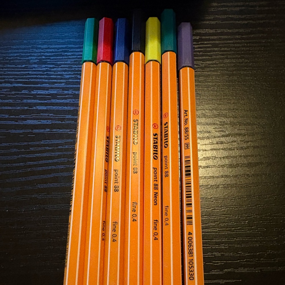 Stabilo fineliners